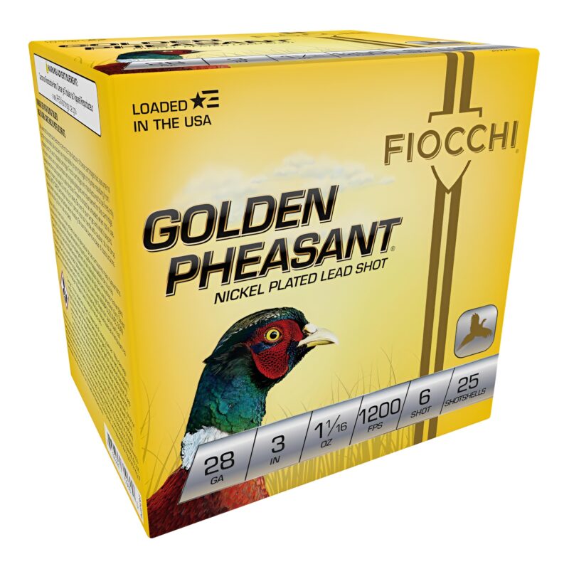 FIOCCHI GOLDEN PHEASANT EXTREMA 28 GA 3IN 1 1/16 OZ #6 1200 FPS 25 RD/BOX