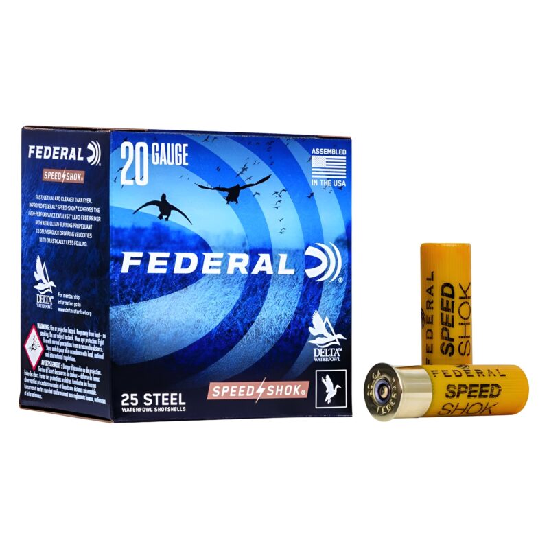 FEDERAL SPEED-SHOK 20 GA 2.75IN #7 3/4 OZ 1425 FPS 25 RD/BOX