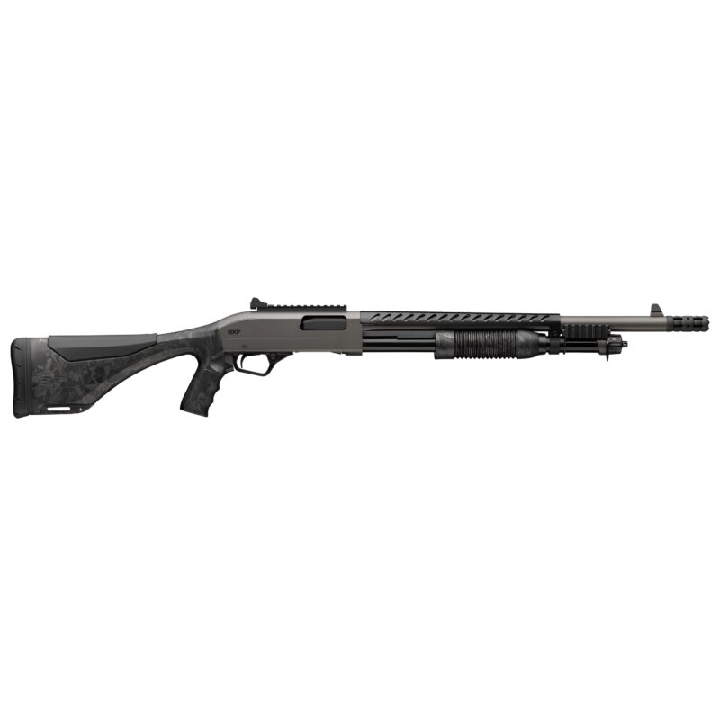 WINCHESTER SXP EXTREME DEFENDER 12 GA 18 IN GRAY & BLACK CAMO FURNITURE PERMA-COTE FINISH PISTOL GRIP STOCK