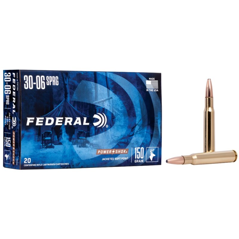 Federal Power Shok .30-06 SPRG 150 GR JSP 2910 FPS 20 RD/BOX