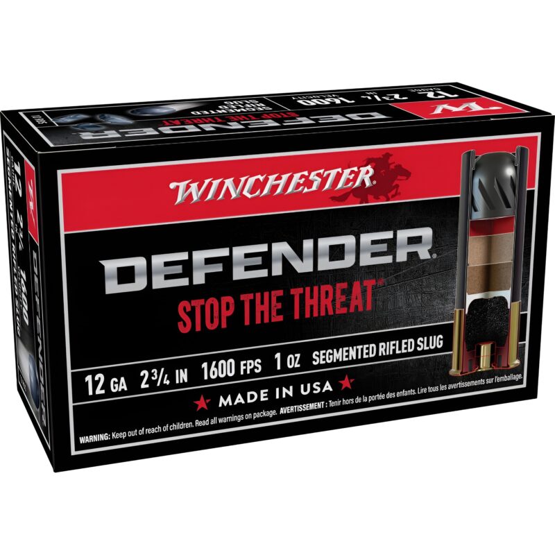 Winchester Defender Segmented Slug 12 GA 2.75 IN 1 OZ 1600 FPS 10 RD/BOX