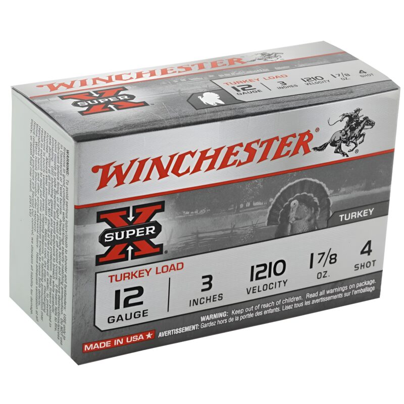 Winchester Super X 12 GA 3 IN 1 7/8 OZ #4 1210 FPS 10 RD/BOX