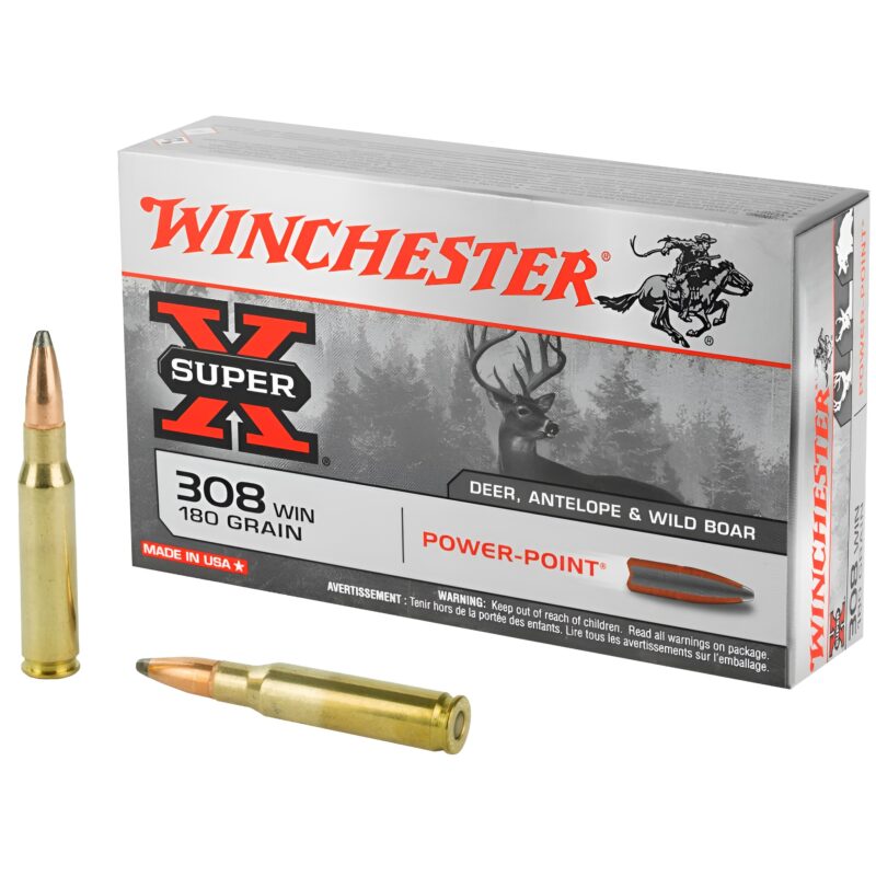 WINCHESTER SUPER-X .308 WIN 180 GR PP 2620 FPS 20 RD/BOX